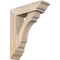 Ekena Millwork Olympic Traditional Smooth Bracket w/ Offset Brace, Douglas Fir, 5 1/2"W x 18"D x 22"H BKT0604X18X22OLY01SDF - alternate 1